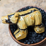 Dendritic Jasper Bear Carving~CRDJBC01