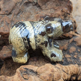 Dendritic Jasper Bear Carving~CRDJBC02