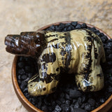 Dendritic Jasper Bear Carving~CRDJBC02