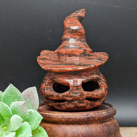 Amphibole Pumpkin in Witches Hat Carving~CRAPPWHC