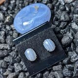 Blue Lace Agate Post Earrings~JSSBLA02