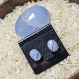 Blue Lace Agate Post Earrings~JSSBLA07