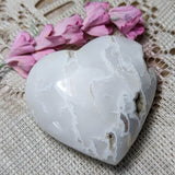 Snow Agate Heart~CRSNAGH1