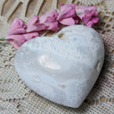 Snow Agate Heart~CRSNAGH4