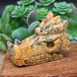 Lace Agate Dragon Skull~CRMCLADS
