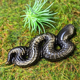 Gold Sheen Obsidian Snake Carving- CRGSOSK2