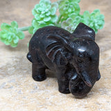 Garnet in Arfvedsonite Elephant~CRGAELE3