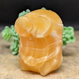 Yellow Calcite Minion Carving~CRYCMIN1