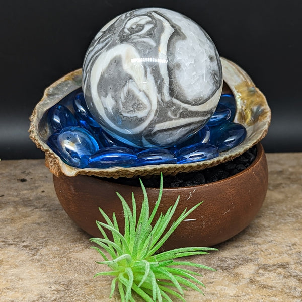 Shell Marble Sphere~CRSHMSP2 – EarthSpeak