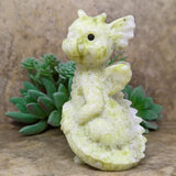 Serpentine in White Jade Dragon Carving~CRSWJDC1