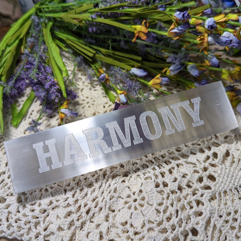 Selenite "Harmony" Intention Bar~CRSIBHAR
