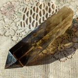 Smoky Citrine Crystal in Wood Stand~CRQCWS17