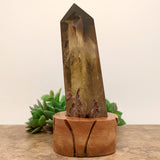 Smoky Citrine Crystal in Wood Stand~CRQCWS20