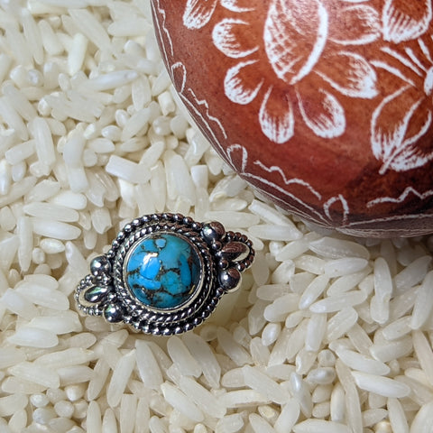 Mojave Turquoise Ring~ Size 7~JSSBMTR1