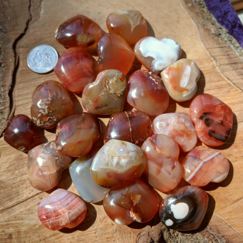 Carnelian Heart~Small. CRHTCARN